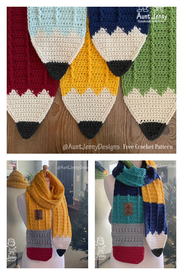 The Sharpened Pencil Scarf Free Crochet Pattern The Sharpened Pencil Scarf Free Crochet Pattern