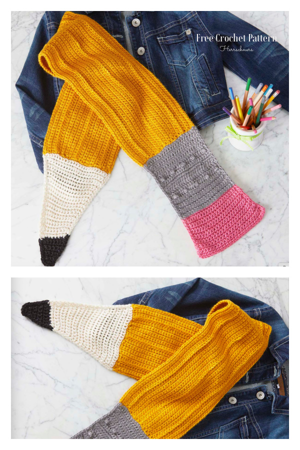 Herrschners Pencil Scarf Free Crochet Pattern Herrschners Pencil Scarf Free Crochet Pattern