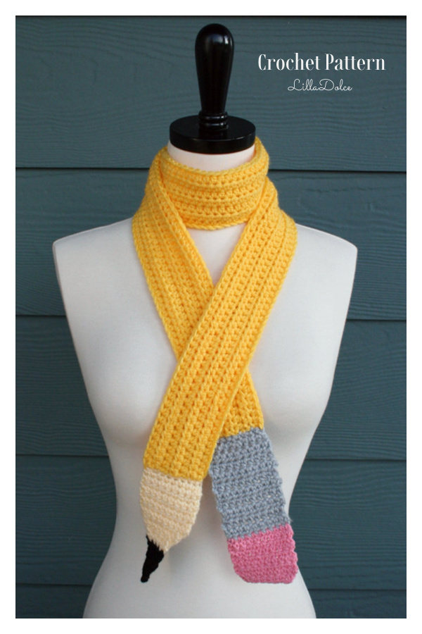 Quick Pencil Scarf Crochet Pattern Quick Pencil Scarf Crochet Pattern