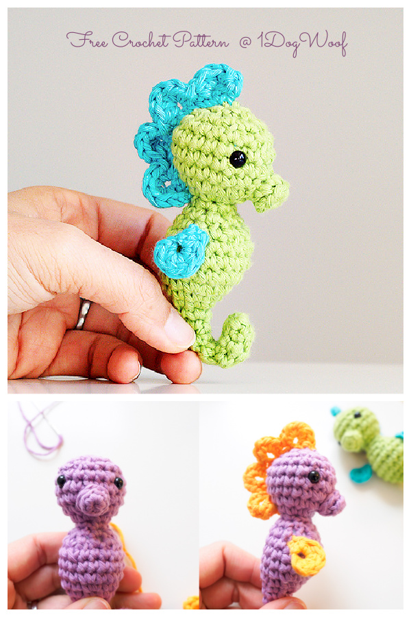 Amigurumi Little Seahorse Free Crochet Patterns