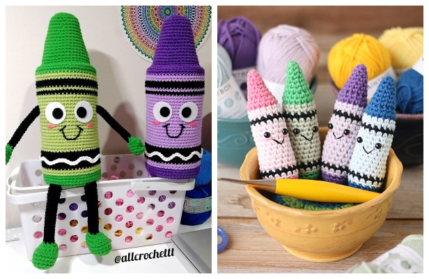 Crochet Crayon Amigurumi Free Patterns