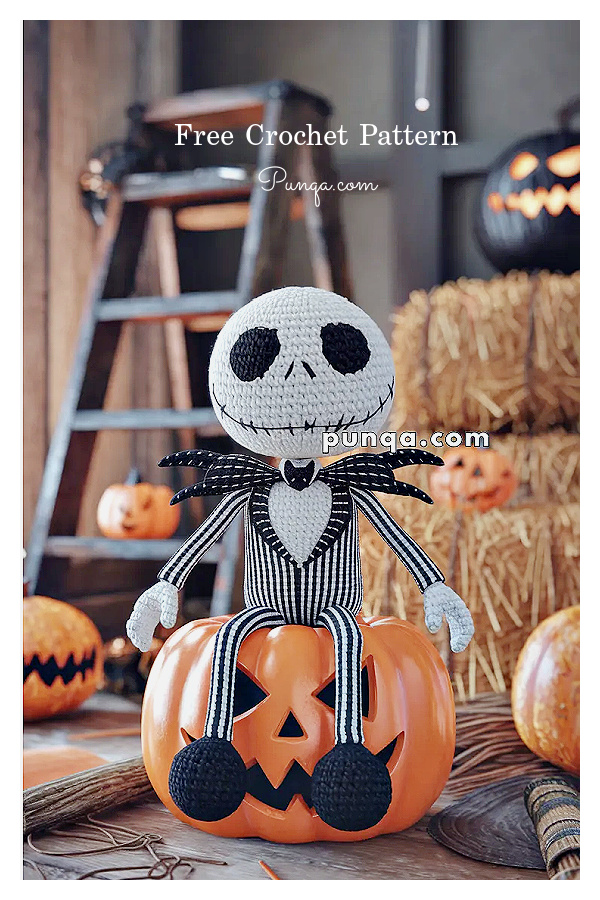 Amigurumi Jack Skellington Free Crochet Pattern