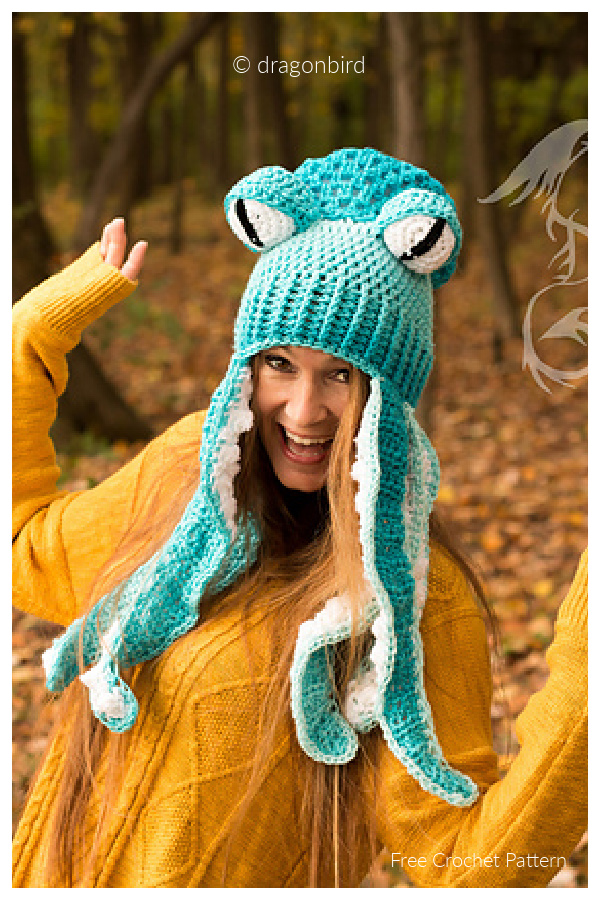 Halloween Octopus Hat Free Crochet Patterns