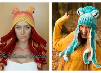 Halloween Octopus Hat Free Crochet Patterns & Paid Halloween Octopus Hat Free Crochet Patterns
