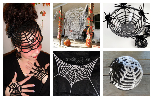 Halloween Spider Web Free Crochet Patterns