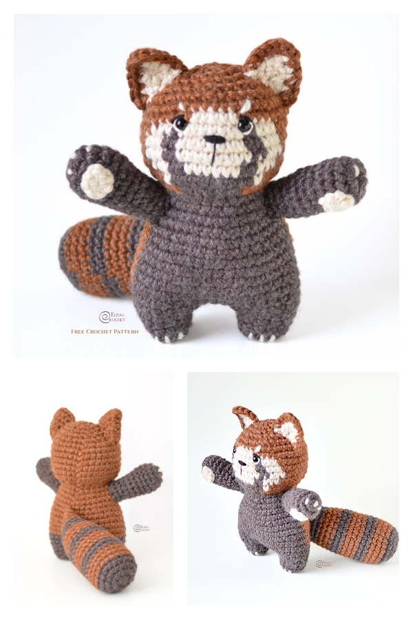 Amigurumi auburn the Red Panda Free Crochet Pattern
