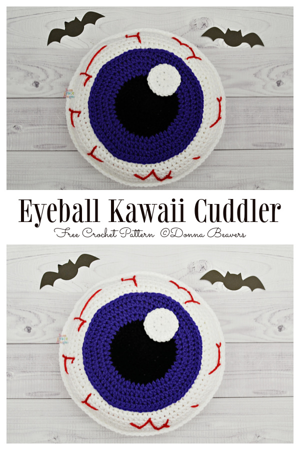 Halloween Eyeball Kawaii Cuddler Free Crochet Patterns