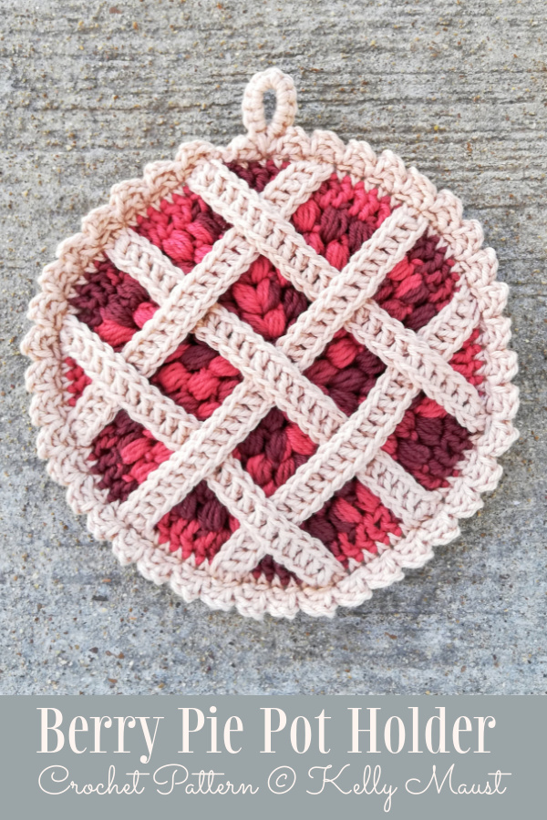 Berry Pie Pot Holder Crochet Patterns