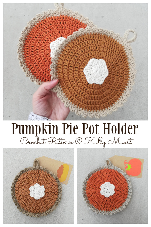 Pumpkin Pie Pot Holder Crochet Patterns