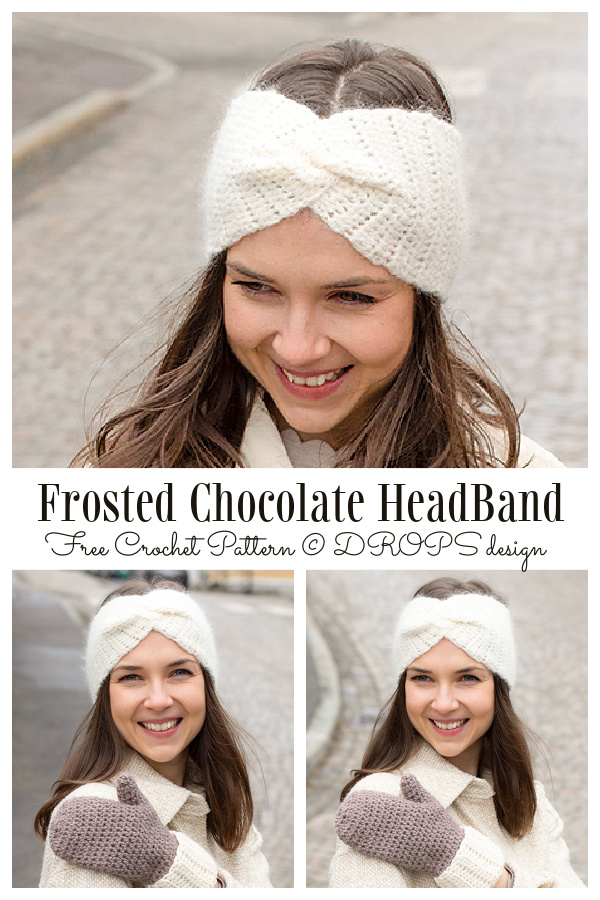 Frosted Chocolate HeadBand Free Crochet Patterns