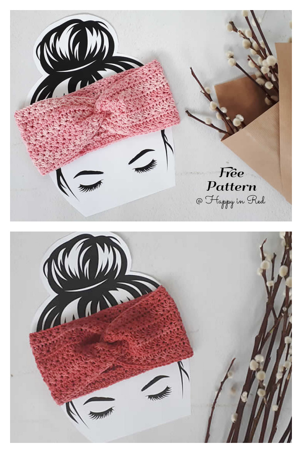 Twisted Winter Star headband Free Crochet Pattern