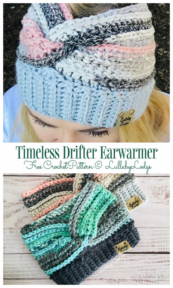 Timeless Drifter Earwarmer Free Crochet Patterns