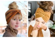 Twisted Ear Warmer Headband Crochet Patterns Twisted Ear Warmer Headband Free Crochet Patterns