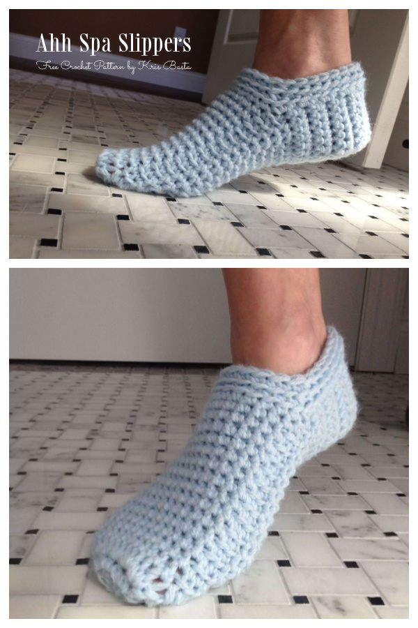 Ahh Spa Slippers Free Crochet Patterns