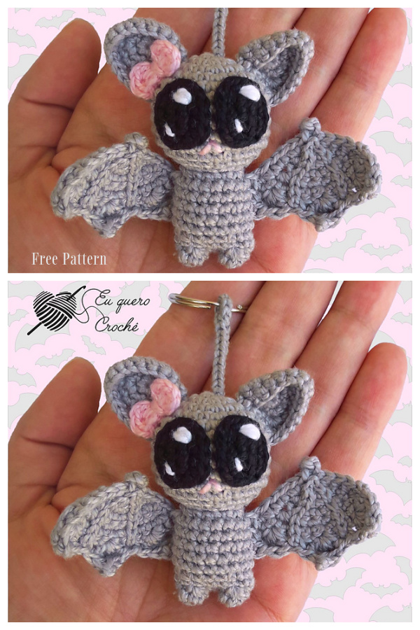 Halloween Crochet Cutie Pocket Bat Amigurumi Free Patterns