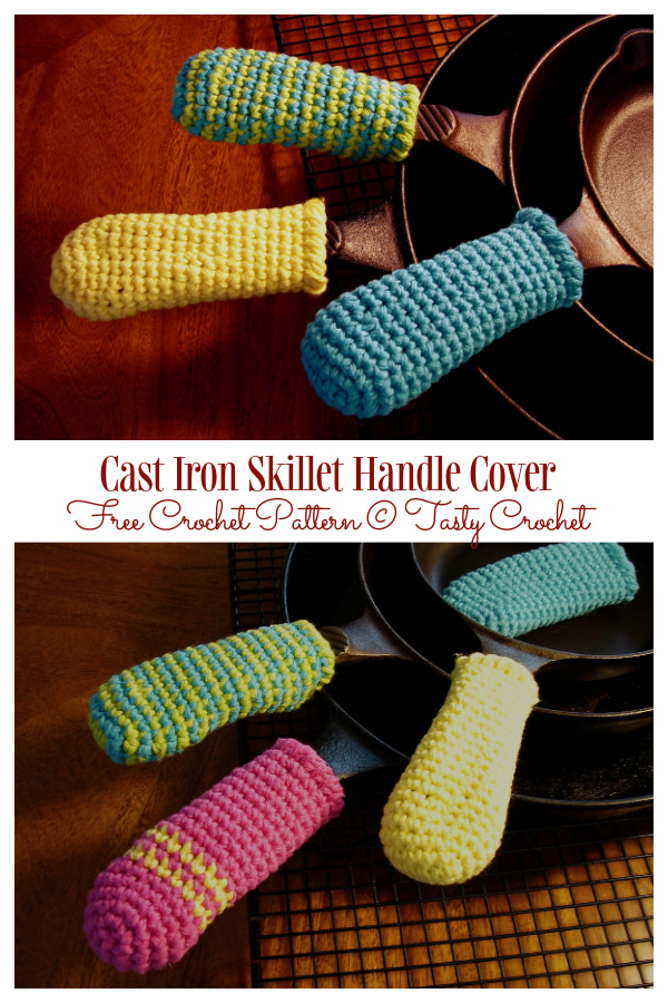 Cast Iron Skillet Handle Cover Free Crochet Patterns
