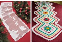 12 Christmas Table Runner Free Crochet Patterns Christmas Table Runner Free Crochet Patterns