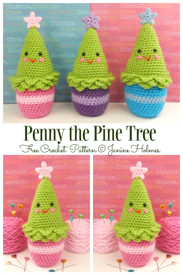 Amigurumi Penny the Pine Tree Free Crochet Patterns