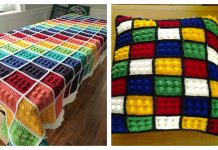 Colorful Lego Blanket Crochet Patterns Colorful Lego Blanket Crochet Patterns