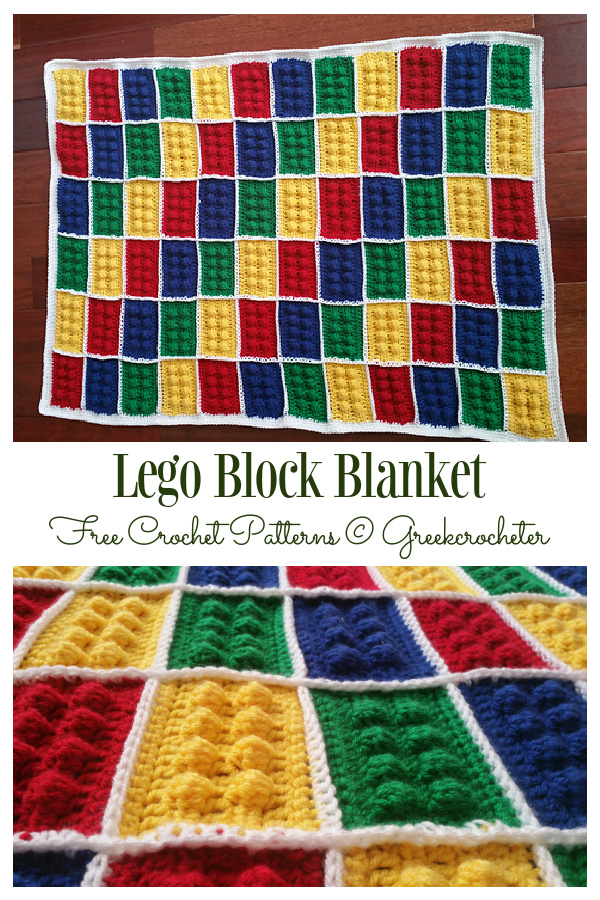 Lego Block Blanket Free Crochet Patterns