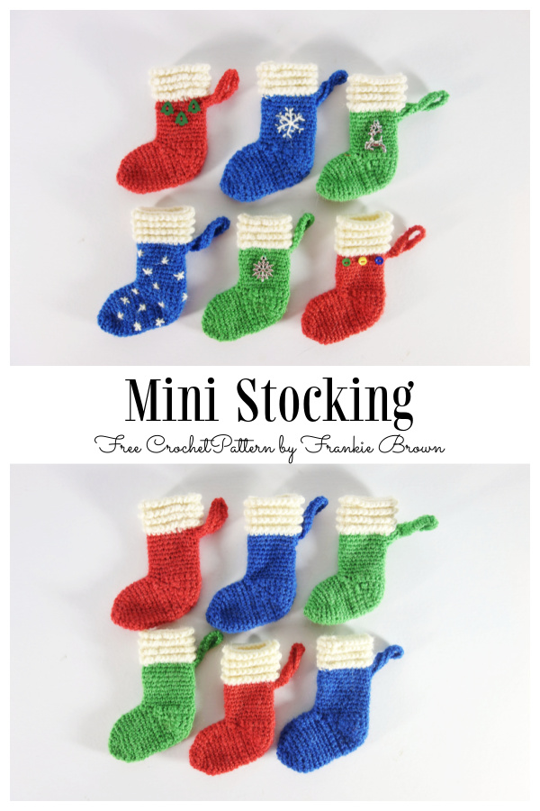 Crochet Mini Stocking Ornament Free Crochet Patterns