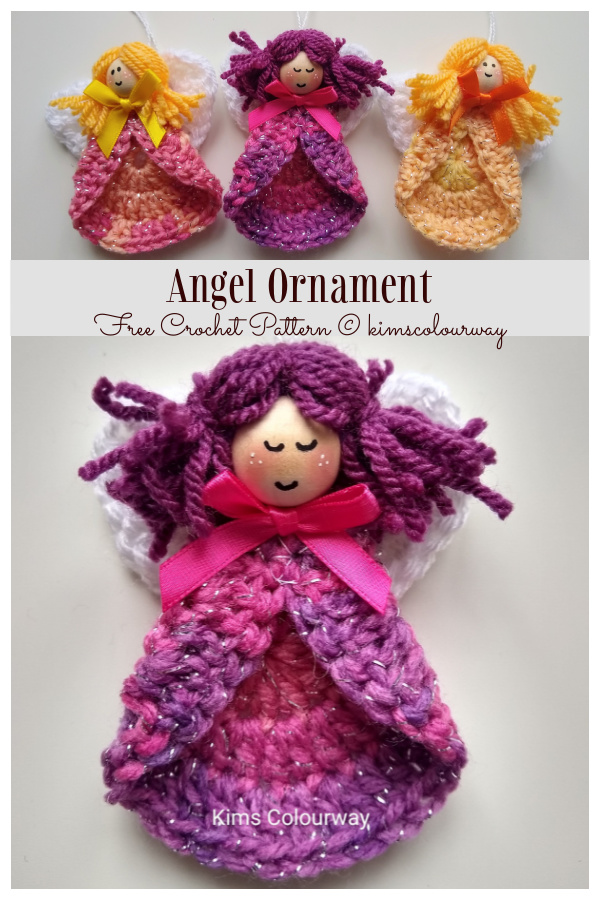 Angel Christmas Ornament Free Crochet Patterns
