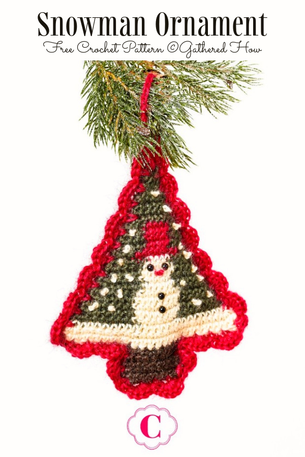 Snowman Christmas Ornament Free Crochet Patterns