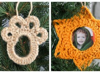 10-Min Scrappy Yarn Christmas Ornament Free Crochet Patterns 10-Min Scrappy Yarn Christmas Ornament Free Crochet Patterns