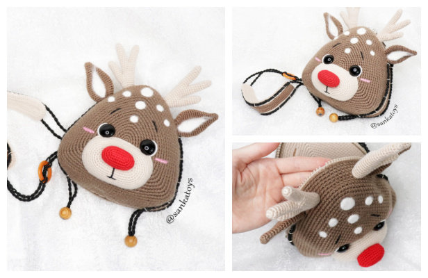 Christmas Reindeer Bag Free Crochet Pattern + Video