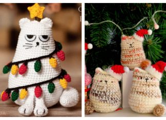 Amigurumi Christmas Cat Crochet Free Patterns & Paid Crochet Christmas Cat Amigurumi Free Patterns & Paid