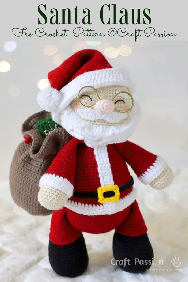 Patrones Gratis Amigurumi De Papá Noel A Crochet