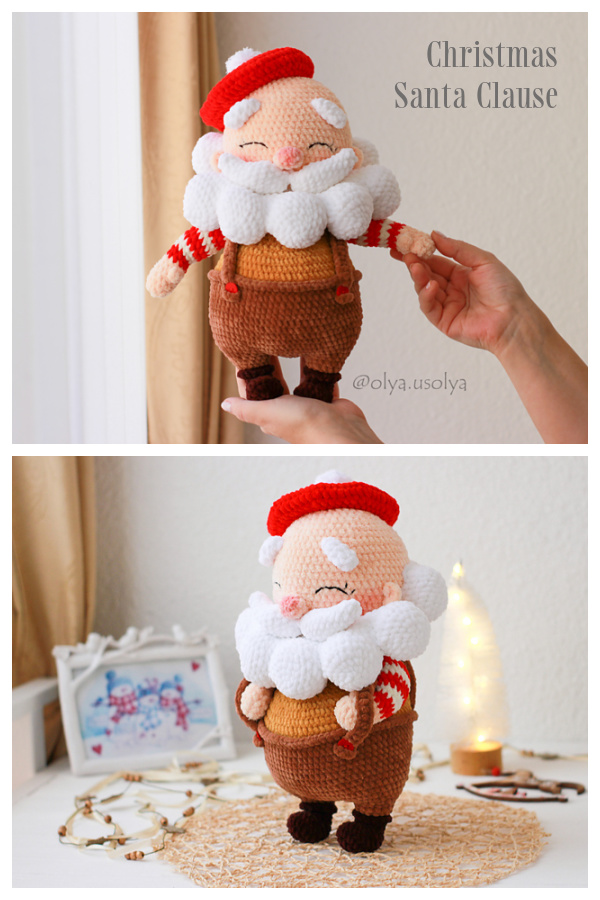 Patrones Amigurumi Navidad Papá Noel Crochet