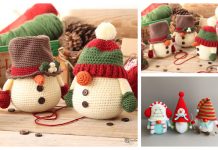 Crochet Snowman Gnome Amigurumi Free Pattern & Paid Crochet Snowman Gnome Amigurumi Free Pattern