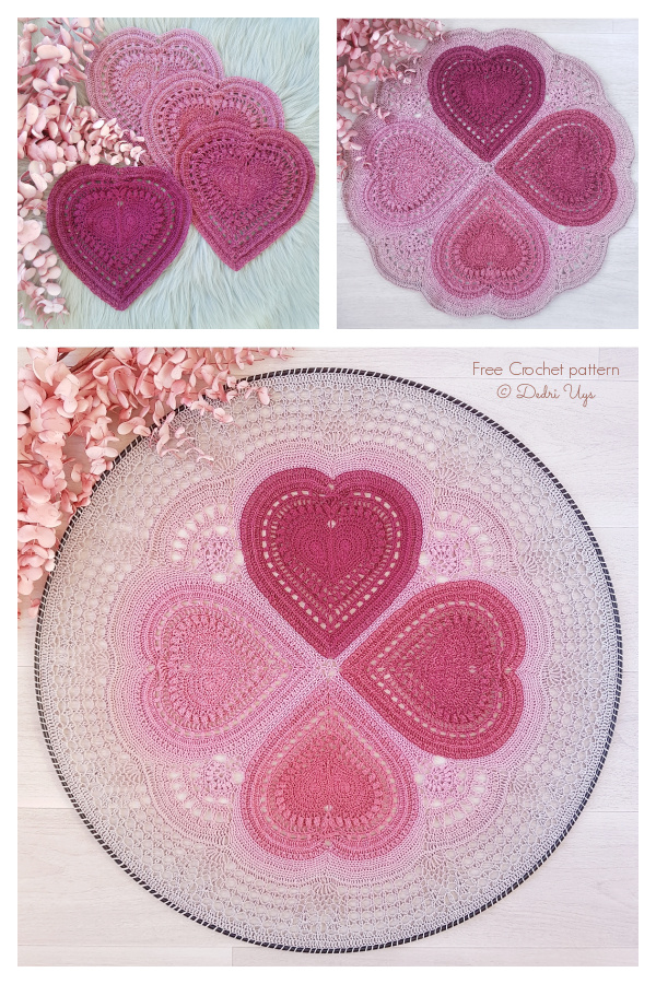 I Carry Your Heart Mandala Doily Free Crochet Pattern