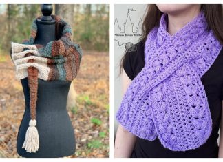 Keyhole Scarf Free Crochet Patterns & Paid Keyhole Scarf Free Crochet Patterns & Paid