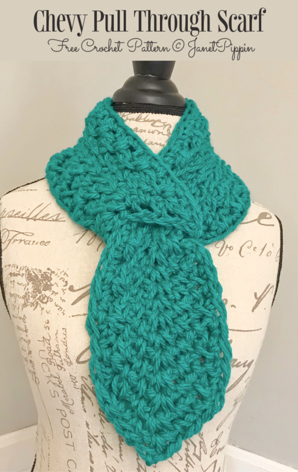 Chevy Pull Through Scarf Free Crochet Patterns 