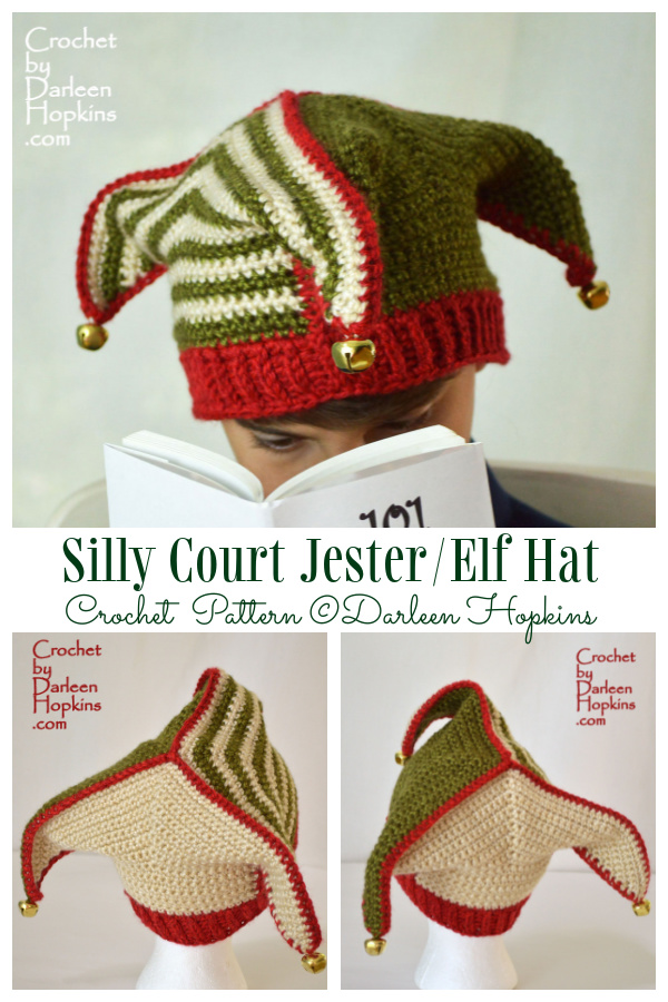 Silly Court Jester / Elf Hat Crochet Patterns