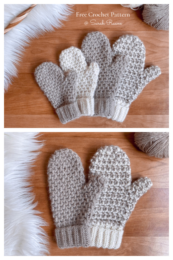 Winter Calida Mittens Free Crochet Patterns