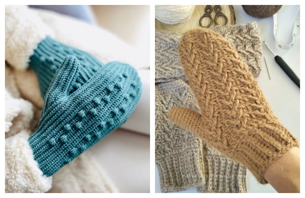 Winter Mittens Free Crochet Patterns f14
