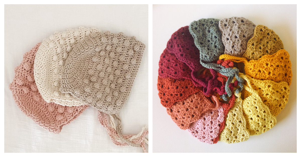 Baby Bonnet Free Crochet Patterns