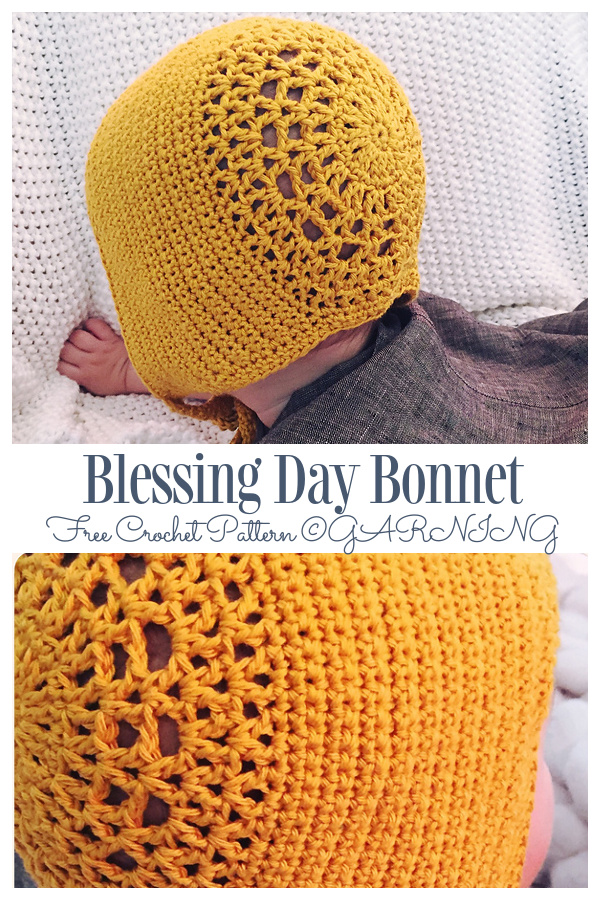 Blessing Day Bonnet Free Crochet Patterns 