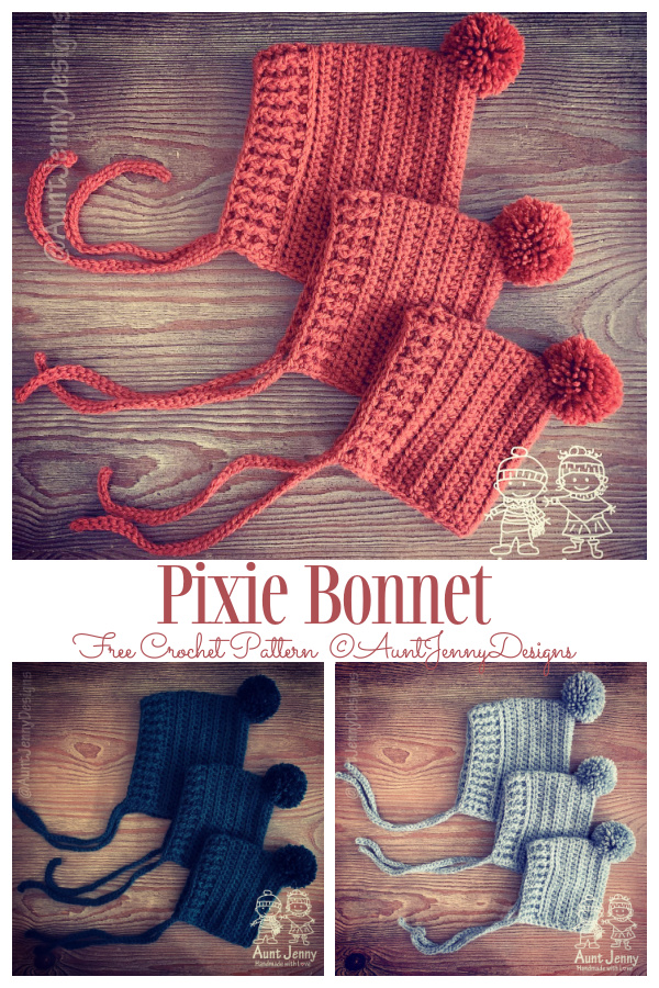Newborn Pixie Bonnet Free Crochet Patterns