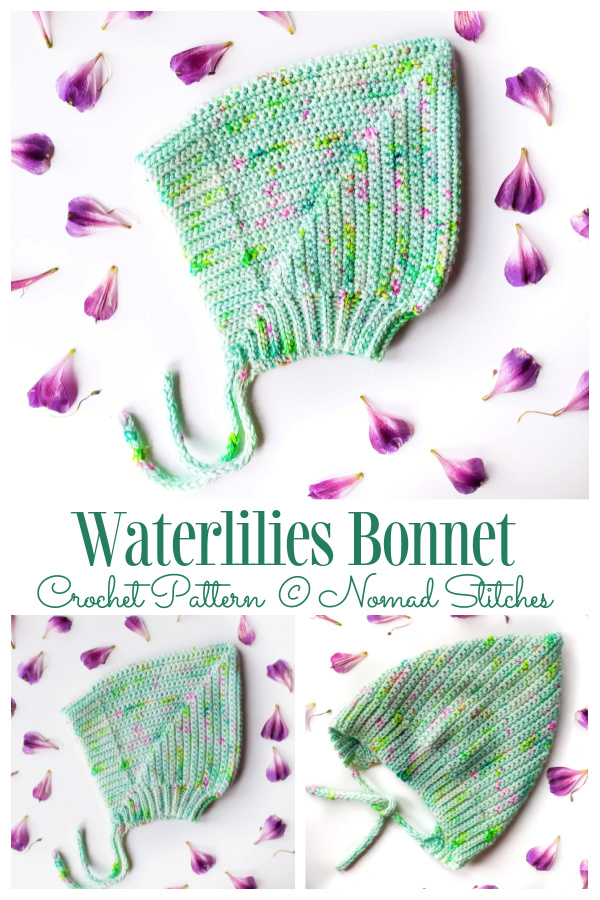 Waterlilies Bonnet Crochet Patterns