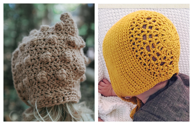 Forest Bobble Bonnet Crochet Patterns (0-10Y ）
