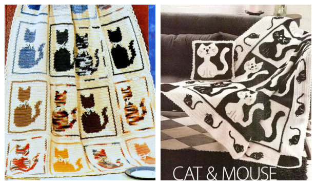 Fun Cat Blanket Crochet Patterns