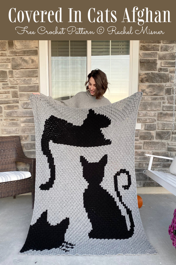 Covered In Cats Afghan Blanket Free Crochet Patterns