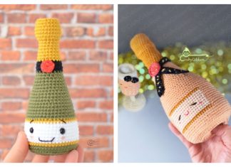 Crochet Champagne Bottle Amigurumi Free Pattern Crochet Champagne Bottle Amigurumi Free Pattern