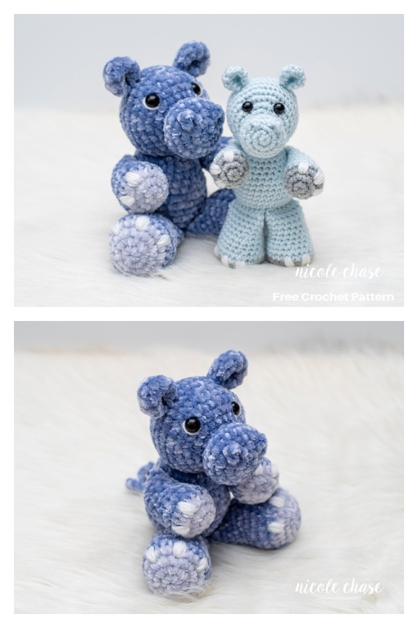 Henry the Hippo Amigurumi Free Crochet Pattern