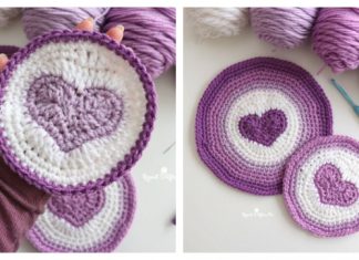Heart in Circle Motif Free Crochet Patterns & Paid Heart in Circle Motif Free Crochet Patterns