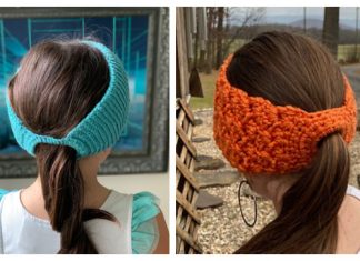 Ponytail Headband Free Crochet Patterns & Paid Ponytail Headband Free Crochet Patterns & Paid